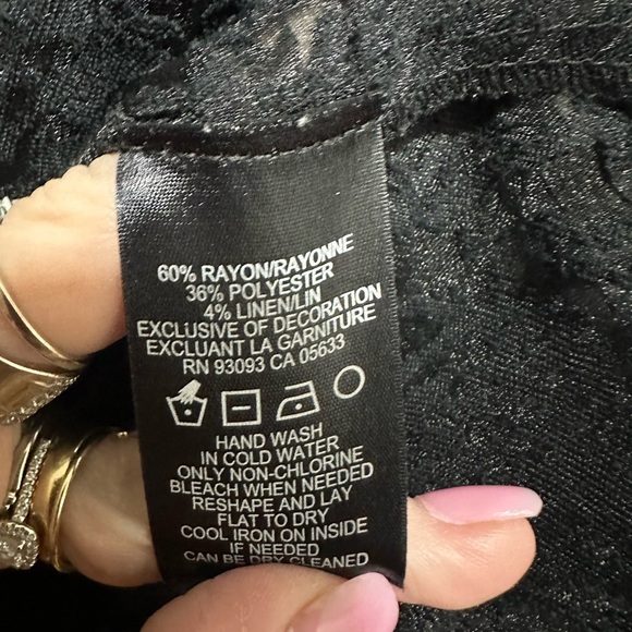 ZOZO Black Lace Sheer Jacket Whimsigoth Fairycore Minimalist Size XL - Picture 7 of 7